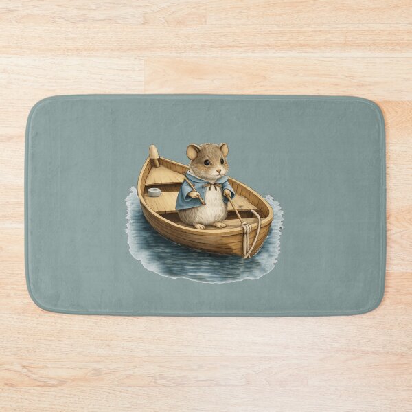 Item preview, Adorable Sailor Rodent: Water Voyage in a Small Wooden Boat designed and sold by DakotaPoppin.