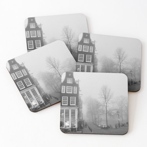 Item preview, Amsterdam, Keizersgracht near Reguliersgracht in fog designed and sold by Amsterdam-Pan.