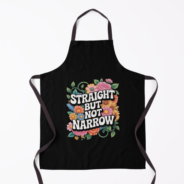 Item preview, Straight But Not Narrow LGBTQ Flowers Rainbow Gay Pride designed and sold by PowAcademy.
