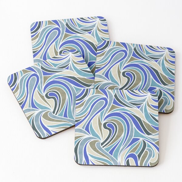 Item preview, Abstract Retro Swirls Pattern Color-2 designed and sold by Farissa Designs.