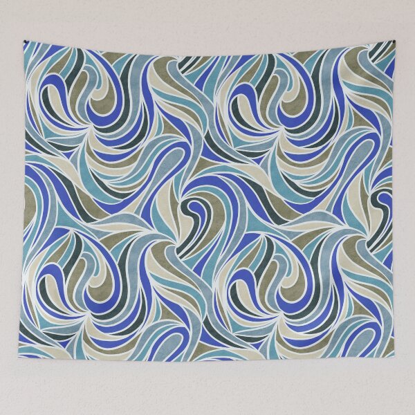 Item preview, Abstract Retro Swirls Pattern Color-2 designed and sold by Farissa Designs.