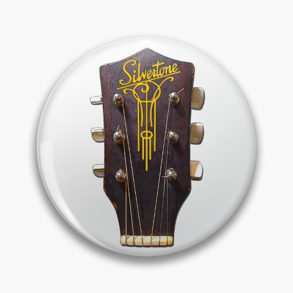 Item preview, Silvertone 1940s K55 Jumbo Acoustic with Windchime logo designed and sold by Lonesome Dog Art.