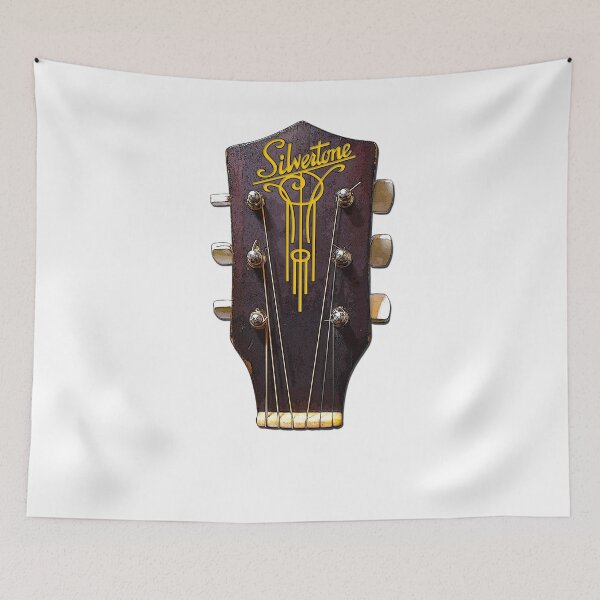 Item preview, Silvertone 1940s K55 Jumbo Acoustic with Windchime logo designed and sold by Lonesome Dog Art.