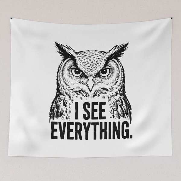 Item preview, Abstract Owl Dark Grunge Texture Minimal Black Aesthetic designed and sold by MuniraWearify.