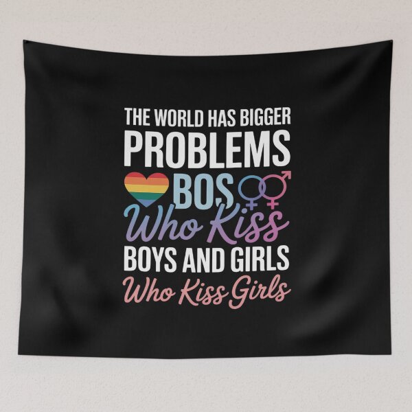Item preview, The World Has Bigger Problems Lesbian LGBTQ Queer Gay Pride designed and sold by MythWoot.