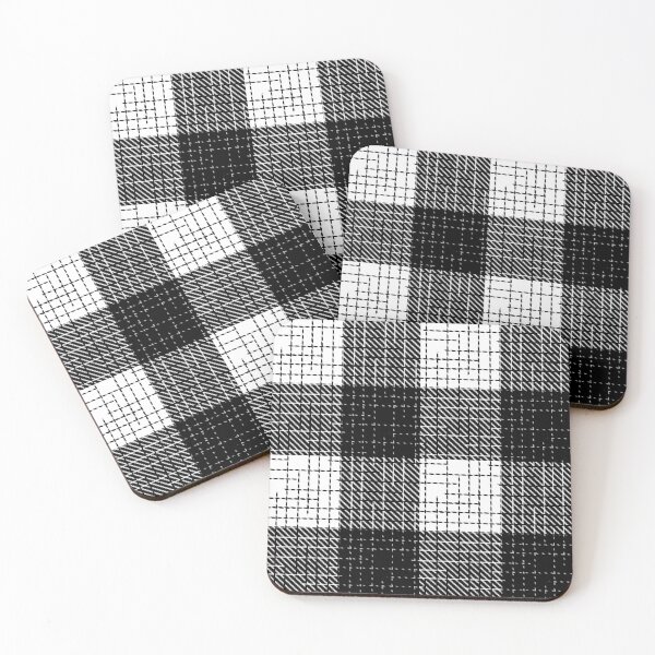 Item preview, Black And White Crosshatch Plaid Gingham Design  designed and sold by PatternTitan.