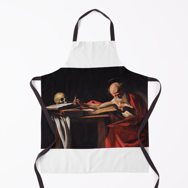 Item preview, Saint jerome writing in dramatic light baroque painting designed and sold by Jakub Nowak.