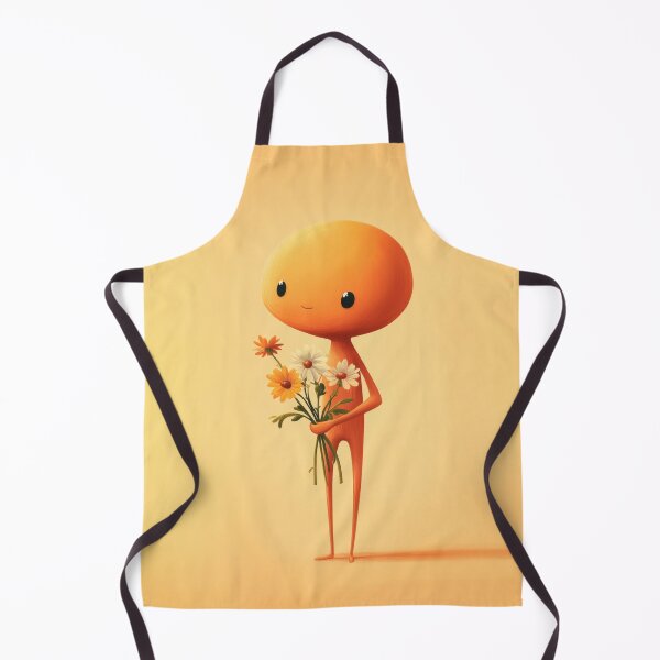 Item preview, Character with flowers on orange designed and sold by anytka.