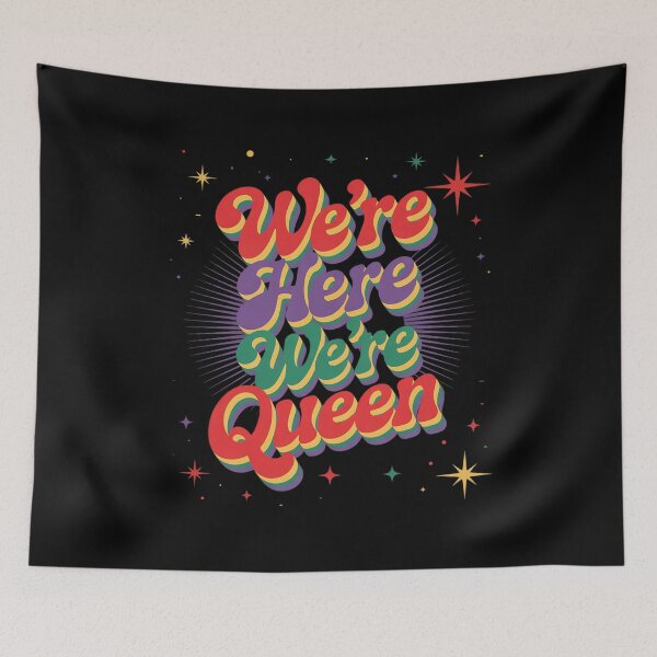 Item preview, We’re here We’re queer. designed and sold by PowAcademy.