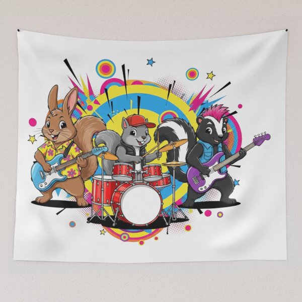 Item preview, Animals that play music designed and sold by PP&RAINBOW SHOP.