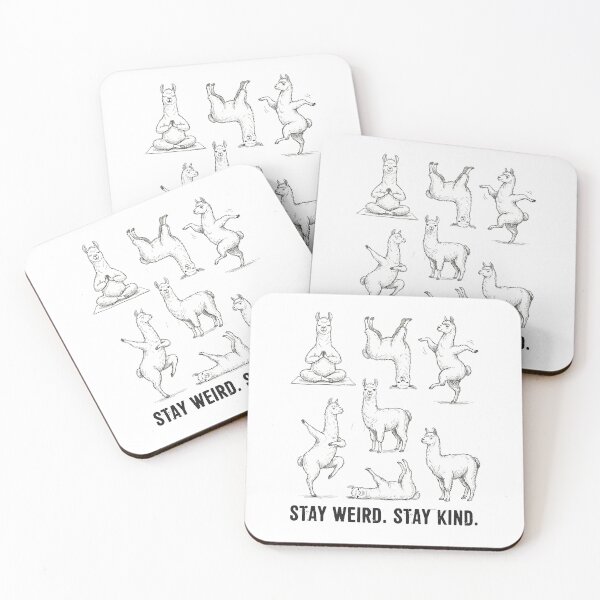 Item preview, Llama Stay Weird Stay Kind Vintage Tattoo Style Funny Poses designed and sold by MuniraWearify.