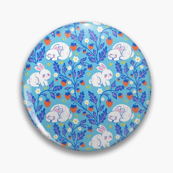 Item preview, Strawberry Siesta - light blue designed and sold by Itouchedabee.