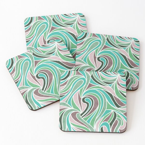 Item preview, Abstract Retro Swirls Pattern Color-4 designed and sold by Farissa Designs.