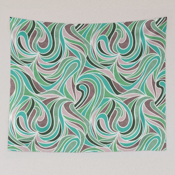 Item preview, Abstract Retro Swirls Pattern Color-4 designed and sold by Farissa Designs.