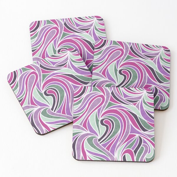 Item preview, Abstract Retro Swirls Pattern Color-2 designed and sold by Farissa Designs.