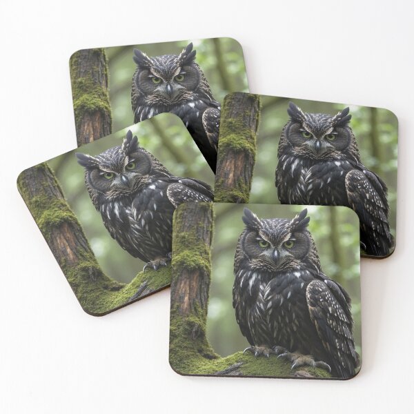 Item preview, Owl in the Forest – Mystical Animal Art – Watcher of the Night designed and sold by Traumrausch.