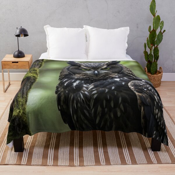 Item preview, Owl in the Forest – Mystical Animal Art – Watcher of the Night designed and sold by Traumrausch.