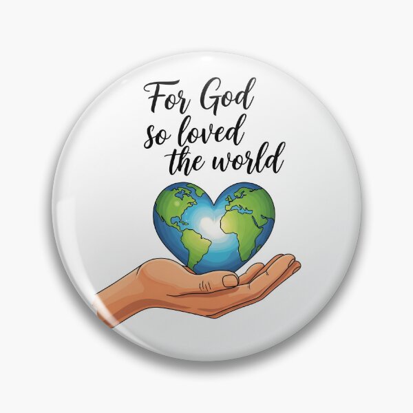 Item preview, God's Love for the World in His Hands – Christian Heart Earth Art. designed and sold by loveandlightrb.
