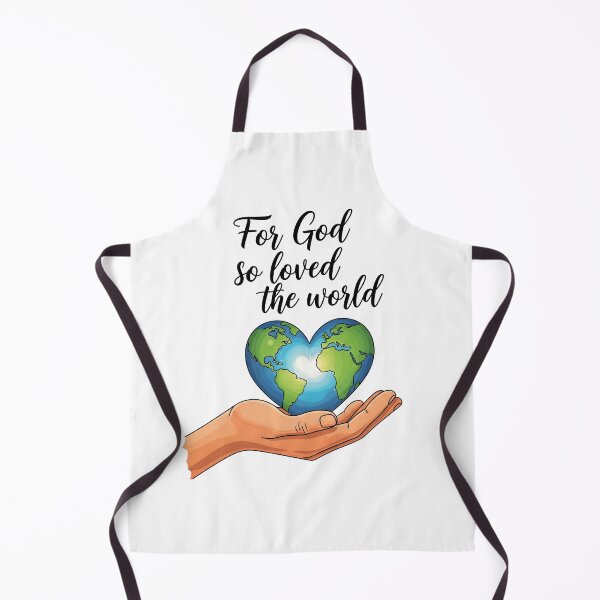 Item preview, God's Love for the World in His Hands – Christian Heart Earth Art. designed and sold by loveandlightrb.