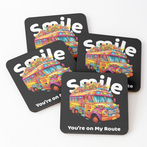 Item preview, Smile You’re on My Route – Colorful Retro Bus Driver Shirt T-Shirt designed and sold by Homelife3.