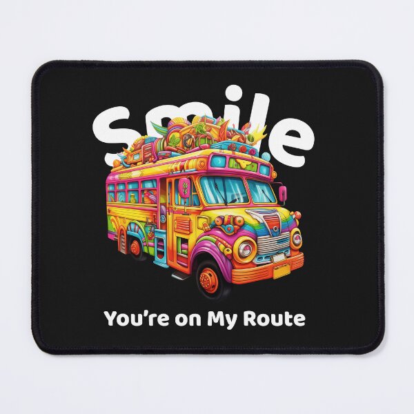 Item preview, Smile You’re on My Route – Colorful Retro Bus Driver Shirt T-Shirt designed and sold by Homelife3.
