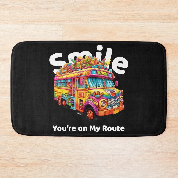 Item preview, Smile You’re on My Route – Colorful Retro Bus Driver Shirt T-Shirt designed and sold by Homelife3.