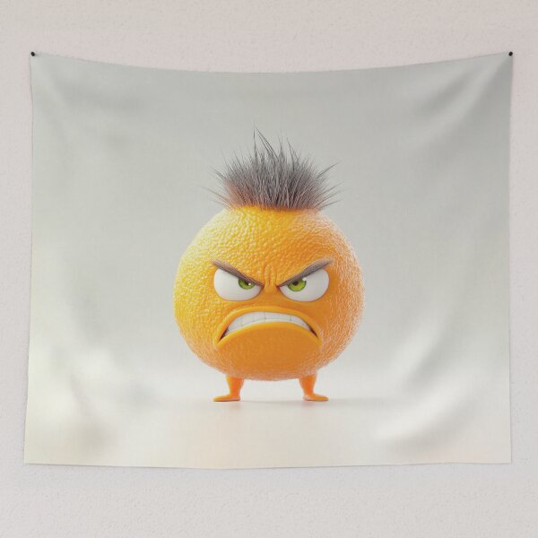 Item preview, Orange character stands with a frown designed and sold by anytka.