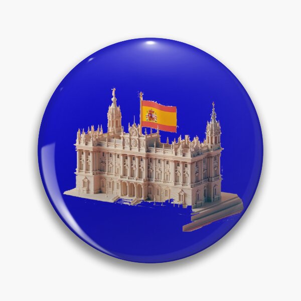 Item preview,  Royal Palace Label – Spain Flag Minimal Art , designed and sold by PaintMeWorld.