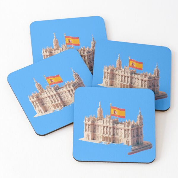 Item preview,  Royal Palace Label – Spain Flag Minimal Art , designed and sold by PaintMeWorld.