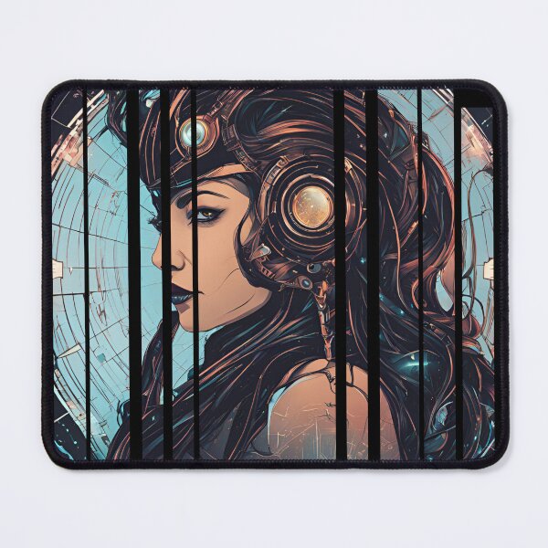 Item preview, Cyborg girl listening to music 8 designed and sold by Neon G.