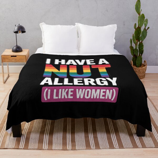 Item preview, Women's Lesbian I Have a Nut Allergy Lesbian designed and sold by MythWoot.