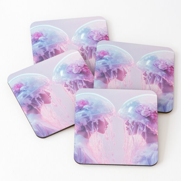 Item preview, Figures with jellyfish flowers designed and sold by anytka.