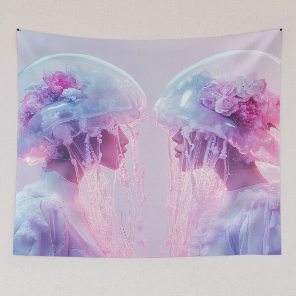 Item preview, Figures with jellyfish flowers designed and sold by anytka.