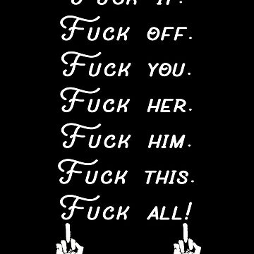 Fuck it ALL | Poster
