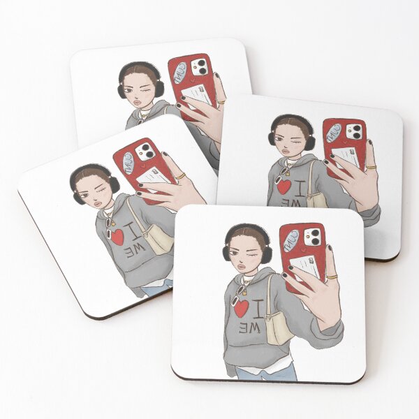Item preview, ‘i love me’ mirror selfie designed and sold by delicate-pov.