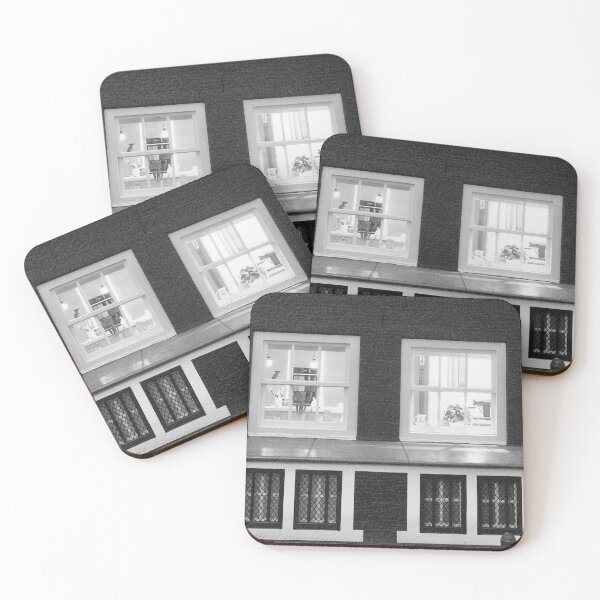 Item preview, Amsterdam, Reguliersgracht pot house in black and white designed and sold by Amsterdam-Pan.