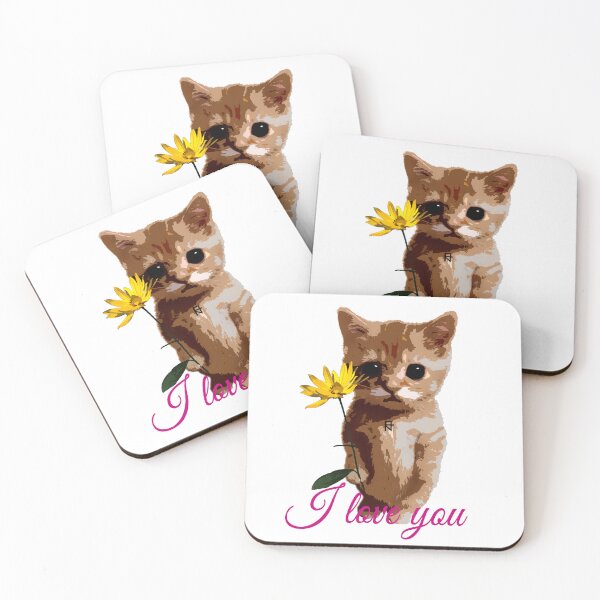 Item preview, Valentine's Card. The Love-Struck Kitten designed and sold by FromJack.