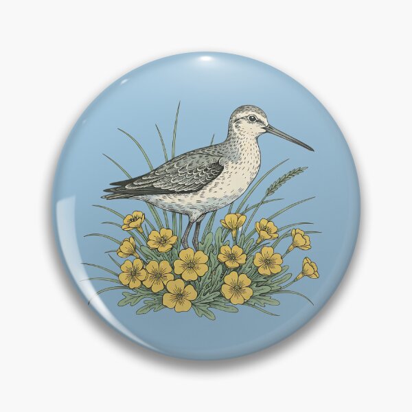 Item preview, Sandpiper Coastal Botanical Art designed and sold by BirdsnStuff.