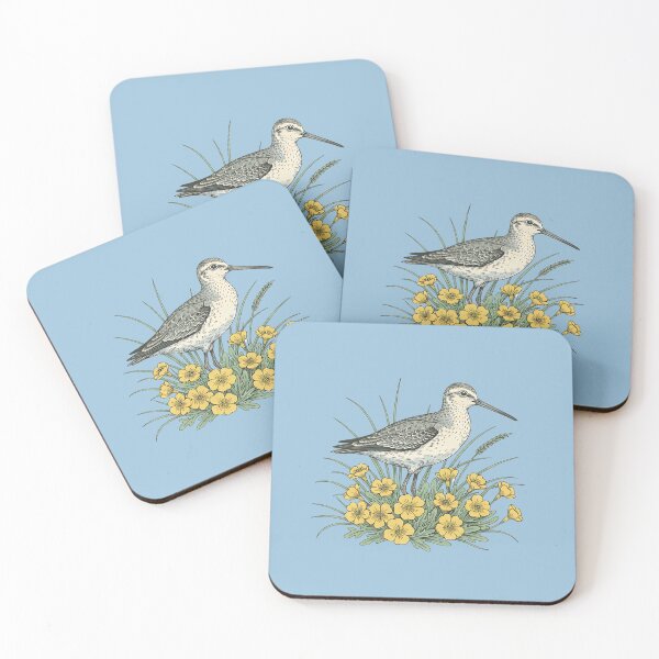 Item preview, Sandpiper Coastal Botanical Art designed and sold by BirdsnStuff.