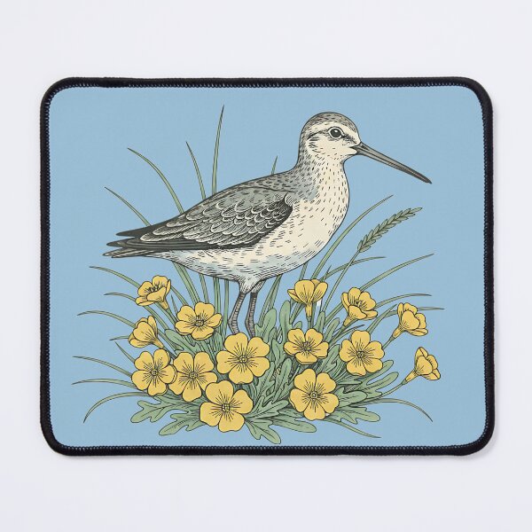 Item preview, Sandpiper Coastal Botanical Art designed and sold by BirdsnStuff.