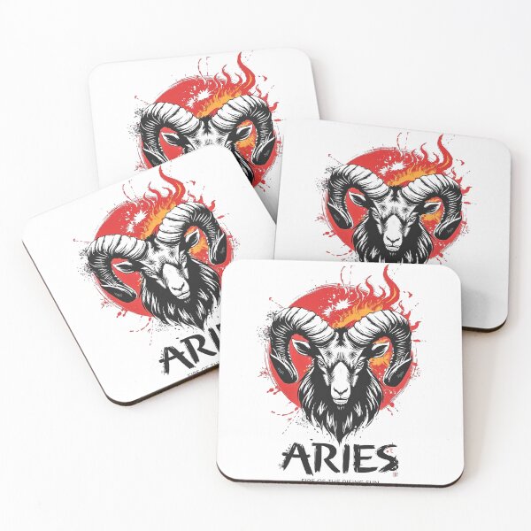 Item preview, Aries Zodiac Ram – Fire of the Rising Sun Astrology Design designed and sold by Danny-Arts1.