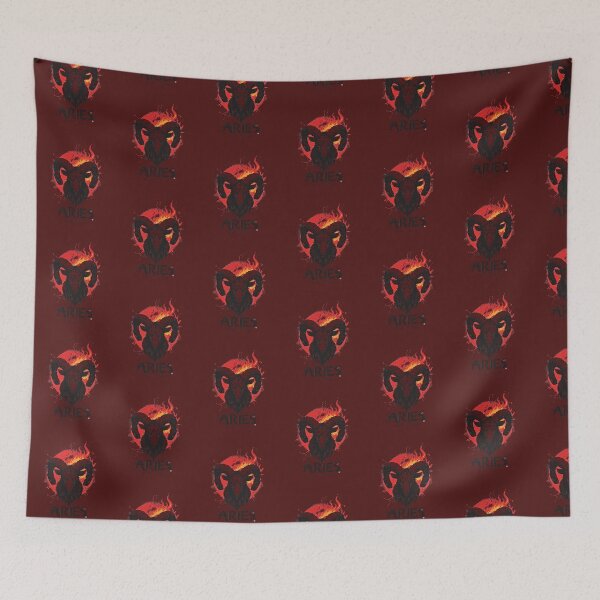 Item preview, Aries Zodiac Ram – Fire of the Rising Sun Astrology Design designed and sold by Danny-Arts1.