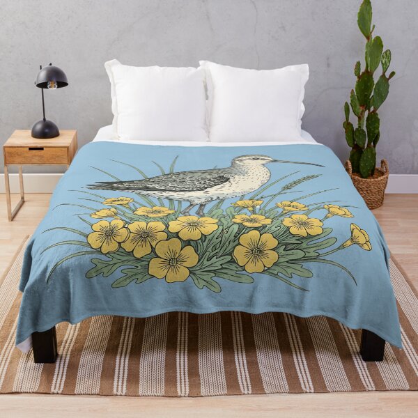 Item preview, Sandpiper Coastal Botanical Art designed and sold by BirdsnStuff.