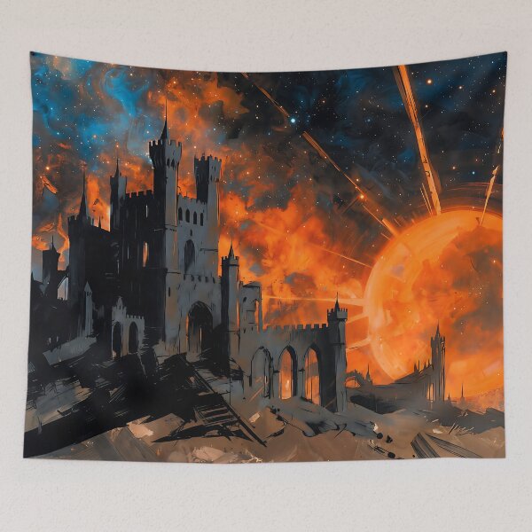 Item preview, A Castle and a giant sun designed and sold by AbsoluteAI.