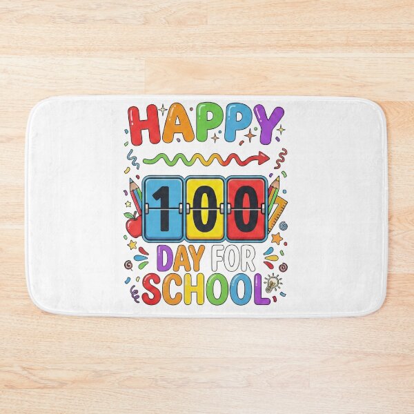 Item preview, Happy 100th Day of School – Colorful Classroom Celebration Design designed and sold by montassir239.