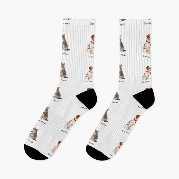 Item preview, Love Paws Over Words – Dog and Cat Valentine designed and sold by OptimaShop.