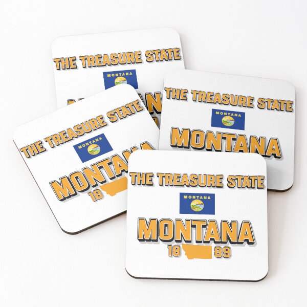 Item preview, Montana State Pride: Flag and 1889 Date designed and sold by QuoteCanvas.TH.