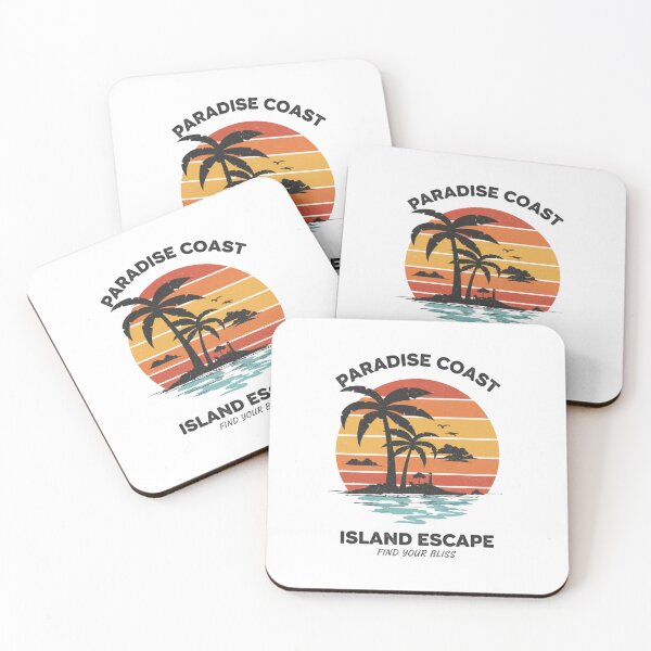 Item preview, Retro Paradise Coast Island Escape — Vintage Tropical Sunset Palm Tree designed and sold by Colorful-Garden.