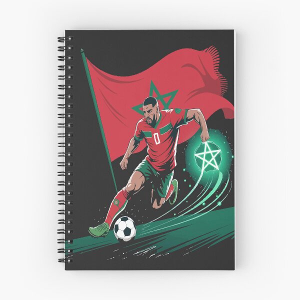 Item preview, Moroccan Star Dribbler – Atlas Lions Football Art designed and sold by NEWDESINGS12.