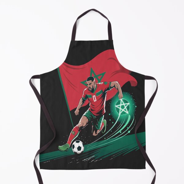 Item preview, Moroccan Star Dribbler – Atlas Lions Football Art designed and sold by NEWDESINGS12.